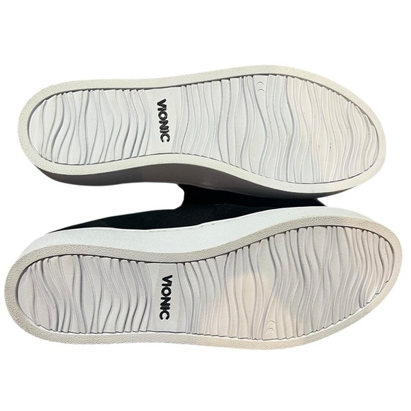Vionic Kani Sneakers Size 8.5 Black Suede Slip-On NWOB Orthotic Walking Shoes - Picture 14 of 16